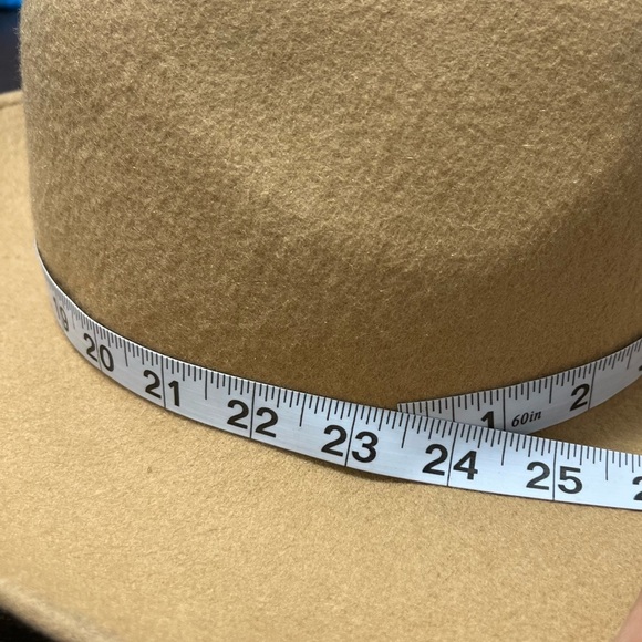 Free People 100% Wool Fedora Hat in Camel/Tan - Picture 3 of 8